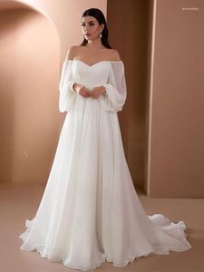 Casual Dresses Sexy Deep V-neck Slim Solid Color Woman Long Tunic Dress 2023 Wedding Party Puff Sleeve White Elegant Prom Evening A1815