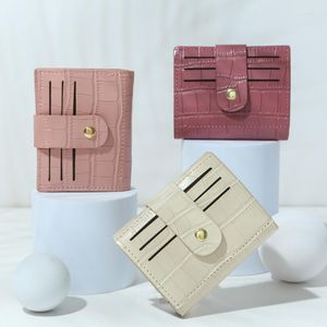 Brieftaschen PU-Leder Mode kurze Frauen Brieftasche Geldbörse Kartenhalter Kupplung für Geld Organizer