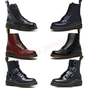2023 Nowe przybysze buty krótkie buty Doc Martens Designer Mężczyzn Mężczyzny Wysokie skórzane buty śniegowe Oxford Bottom Kids Forme Buty Rozmiar 36-45