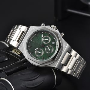 GP -handledsklockor för män 2023 Nya herrklockor Alla Dial Work Quartz Watch High Quality Top Luxury Brand Chronograph Clock Watch Band Men Fashion G02