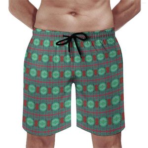 Pantaloncini da uomo Estate Palestra Boemia Abbigliamento sportivo Verde Mandala Stampa Design Board Pantaloni corti Divertenti Comodi pantaloncini da bagno Taglie forti