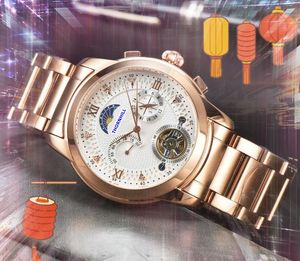 Popolare Mens Sun Skeleton Dial Orologi Cronometro Lumious Orologio al quarzo batteria super fine volano in acciaio inossidabile braccialetto di design Orologio montre de luxe Regali