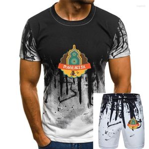 Erkekler Trailsits Pamuk Tişörtleri Adam Marakeş Fas Tasarım T-Shirt-Erkek Babalar Günü Noel Tee Fil
