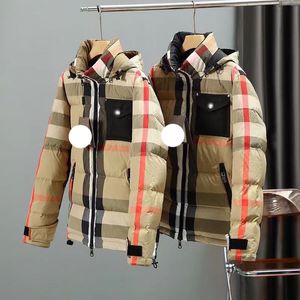 Winter Coats Designer Krótka kurtka mody z kapturem unisex na zewnątrz swobodny ciepły wiatrówek puffer kurtki s-5xl