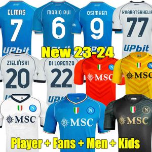 Maradona Jogador fãs 23 24 Napoli camisas de futebol Nápoles camisa de futebol 2023 2024 Zielinski Koulibaly camiseta de futbol KVARATSKHELIA maillot foot OSIMHEN camisa