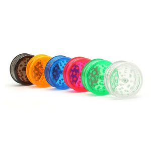 Factory Direct Plastic Smoking Grinder 3 Layers 61mm Good Performance for Herb Multi Colors With Cheap Price Wholesale Custom Logo Smoke Supplies Tobacco Grinders