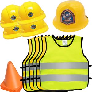 Altri articoli per feste per eventi Costruzione Decorazioni per feste di compleanno Forniture Bomboniere per bambini Veicolo da costruzione Attrezzo Gilet Coni Cappello Decorazioni di Halloween 230904