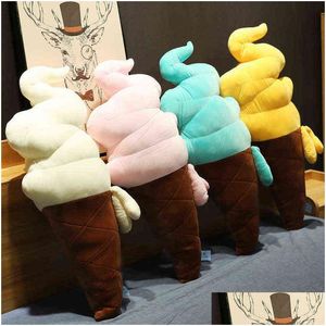 1Pc 507090Cm Creative Cute Ice Cream Pillow Plush Toys Popsicle Pop Kids Baby Soothing Shop Home Decor J220729 Drop Delivery Dhx2F