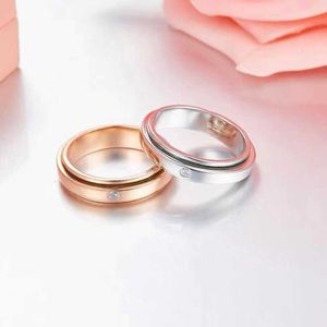 Designer PIAGE Luxury Top JXJ.s925 Sterling Silver Bojia Rotating Ring Feminine and Versatile Light Small Exquisite High Grade Accessories Jewelry
