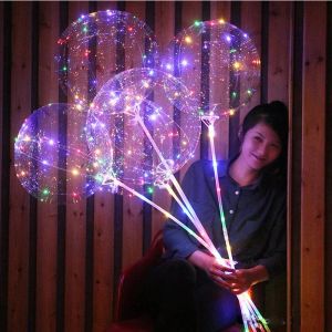 Bobo ballong 20 tum LED -strängljus med 3M LED -striptråd lysande dekorationsbelysning bra för festgåva ll