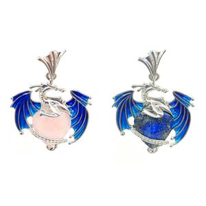 JLN Bonito Esmalte Pedra de Dragão Coração Pingente Lapis Vermelho Jasper Rosa Quartzo Ametista Pedra Olho de Tigre Coração de Dragão com Corrente de Latão Colar Para Meninas Mulheres