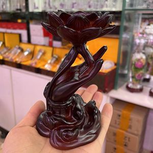 Torebki biżuterii Crystal Ball Crafts Podstawa Lotus Guanyin Bergamot Sfera Uchwyt stojak na wyświetlacze ozdoby wyświetlacza