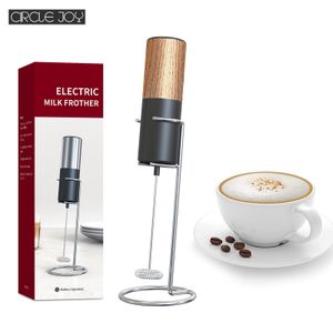 Egg Tools Circle joy Electric Milk Frother Mini Foamer Coffee Maker Beater for Chocolate Cappuccino Stirrer Portable Blender 230901