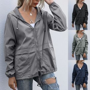 Jaquetas femininas Mulheres Jaqueta Tática Impermeável Windbreaker Jaquetas Femininas Com Capuz Hip-Hop Piloto À Prova de Vento Casacos Mulheres Ao Ar Livre Caminhadas Raincoat 230904