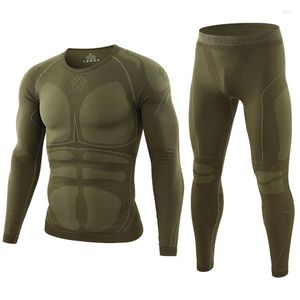 Men's Thermal Underwear Set Breathable Quick Dry Tracksuit Fitness Gym Sport Thermo Suit Long Johns