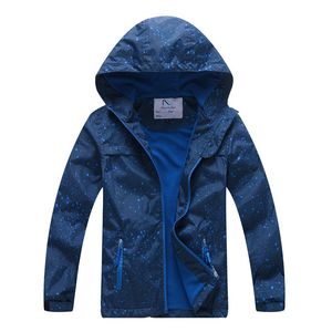 Jackets Waterproof Fleece Padded Lightweight Hooded Navy Baby Boys Zip Hiking Kids Outfits Rain Coats Children Outerwear 312Yrs 230904