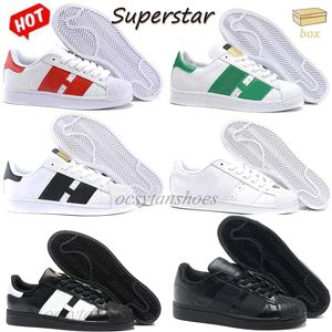 Novo tênis de corrida feminino superstar arco-íris stan sapatos moda smith tênis casual azul marinho couro esporte clássico sapato plano