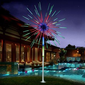Śnią kolorowe fajerwerki LED Lekkie wodoodporne choinka lekka lampka na patio na przyjęcie świąteczne wystrój ślubny 294a