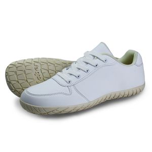 Tofflor zzfaber barfota sneaker läderskor klassiska avslappnade sneakers för män bekväma unisex sportskor vita skor 230901
