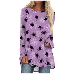 Damen Hoodies Mode Frau Bluse 2023 Einzigartige O-Ausschnitt Frauen Shirts Y2k Halloween Lange Ärmel Roupas Feminina