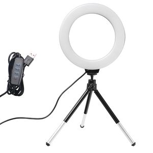 Selfie Lights 6inch ringljus med stativ LED Bright Ring Lamp Light Rim Song Lighting for Pography Selfie Ringlight Right Ligth 230904