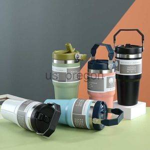 Termos 30 900ml Yalıtılmış Tumbler Sap Termal İçecek Su Şişesi Sızdır Yalıplı İçecekler Sıcak Soğuk Ev Ofis Arabası X0904