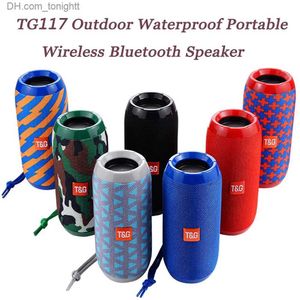 Portable Speakers Portable Speaker Bluetooth Column Sound Box Computer Speakers Music Center with AUX TF Fm Radio Strap for Beach Travel Boombox Q230904