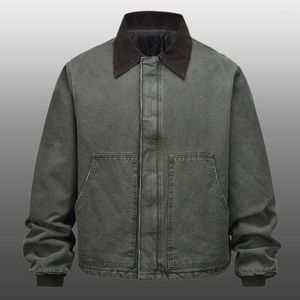 Jaquetas masculinas de luxo jaqueta militar lapela outwear casaco superior acolchoado na moda homens trincheira qualidade sólida vintage caça exército