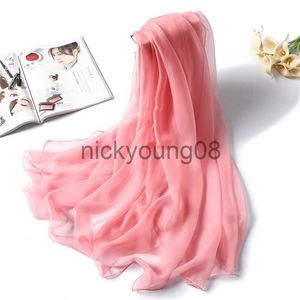 Pendant Scarves 2022 New Spring Summer Women Scarf Fashion Solid Classical Large Size Lady Silk Scarves Hijabs Foulard Female Beach Stoles x0904