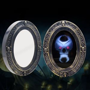 Other Event Party Supplies Halloween Decoration Magic Snow White Mirror Motion Activated Scary Mirror For Halloween House Home Witch Prop Horror Toys 230904