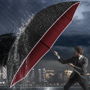Parapluies coupe-vent à longue poignée, mode d'affaires, haute qualité, pluie de luxe, grand équipement imperméable pour paraguay BC50YS