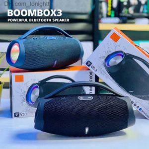 Taşınabilir Hoparlörler Boombox3 Taşınabilir Bluetooth hoparlör Caixa de SOM Bluetooth Subwoofer Soundbox Boombox 3 Açık G Hoparlör lambası Ücretsiz Kargo Q230904