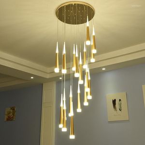 Pendant Lamps Staircase Hanging Lighting LED For Kitchen Stairway Lamp Cord