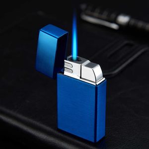 Metal sem gás isqueiro isqueiros de metal jet tocha turbo isqueiro cigarro acampamento comprar isqueiros gadgets para homem 2mc7