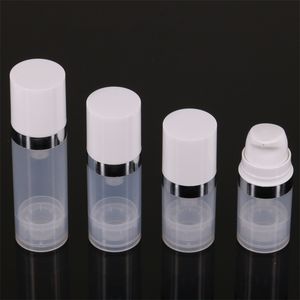 5 ml 10 ml 15 ml Airless Bottle Lotion Pump Mini Provflaskor Vakuum Container Kosmetisk förpackning Travelstorlek Dispenser