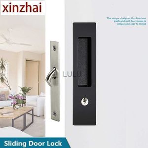 Serrature per porte Porte scorrevoli in stile americano Serratura Soggiorno invisibile Gancio Set interno per camera HKD230904