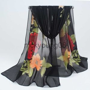 Ciondolo Sciarpe foulard Primavera autunno sciarpe di seta sottili chiffon georgette sciarpa da donna estate sole hijab foulard Fascia hijab femme musulman x0904