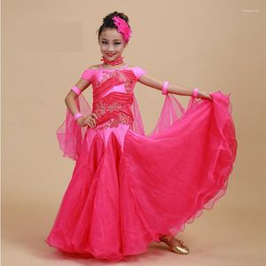 Stage Wear 2023 Children Standard Ballroom Dance Competition Dresses Waltz/Tango Kids For Sale Girls Jazz Costumes