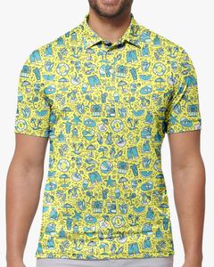 Herren Polos al Caddy Polo TShirts Kunstdruck Trending Shirt Sommer Kurzarm Custom Clothing 230901