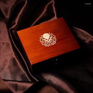 Schmuckbeutel Holz Würfeletui DND Aufbewahrungshalter Holzkiste für DD RPG Tisch Brettspiele Perlen Geschenk Custom Crafts