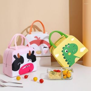 Dinnerware Cartoon Lunch Bag Portable Insulated Thermal Box Picnic Supplies Bags Milk Bottle For Women Girl Kids Children 2023