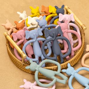 Tanders Toys Kids Tinging Silicone Nursing Teether Gifts Born Dental Care Hållbar spädbarns tugga Toy Baby Stuff 230901