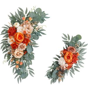 装飾的な花の花輪キットバンガレンクンガンペルニカハンブタンボーホティライカランカンカイープーティリリーマワルブルーブUntuk Dekorasi Tanda Selamat Datang 230904