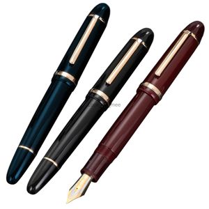 Перьевые ручки JinHao X159 Акриловая черная перьевая ручка с металлическим зажимом Удлиненный тонкий наконечник F 0,5 мм HKD230904