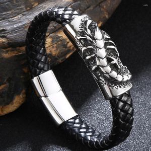 Charm Armbänder Zlxgirl Statement Red Jet Leder Skorpion Punk Armband Für Mann Frau Paar Geschenke Mode Mann Armreif Bijoux