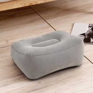 Interior Accessories 1 Pc Gray PVC Foot Rest Kids Flight Sleeping Resting On Airplane Car Bus Pad