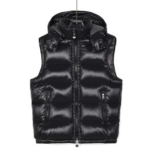 Winter vest clothes designer men down vests jacket hooded womens puffer coats embroidered badge keep warm outerwear top quality le218O