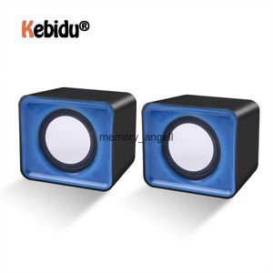 Portable Speakers Portable USB 2.0 Music Speaker Mini Music Stereo Speaker 3.5mm Pulg For Multimedia Desktop Computer Notebook HKD230904