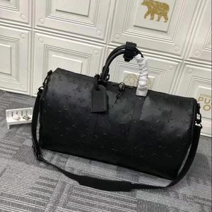Top Quality keepall Luxury leather Duffel bag Designer bags men's travel bags Demolition handbag travel shoulder BANDOULIERE holding purse waterproof Certificate