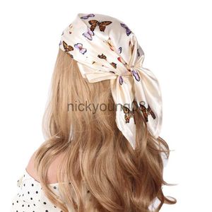 Sciarpe con ciondolo Nuova farfalla Piccola sciarpa quadrata in seta 60 cm Fascia per capelli Fasce per capelli Cerchio per capelli per donna Ragazza Signora Testa Collo Sciarpa in raso Fazzoletto x0904